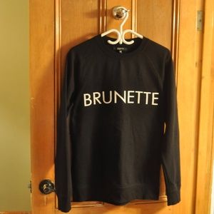 ✨Like New✨ Brunette The Label Classic Crew Neck Black Sweatshirt S/M